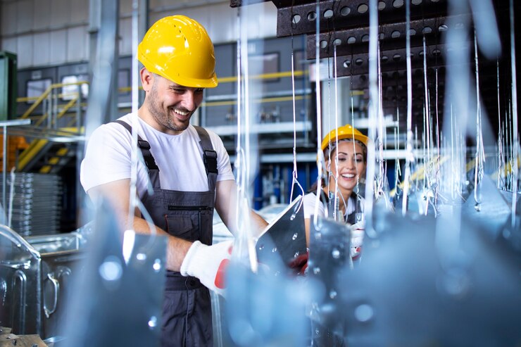 Trabalhadores exercendo funções em seu trabalho - Laudo Técnico para Adequação a NR12 Trabalhadores exercendo funções em seu trabalho - Laudo Técnico para Adequação a NR12