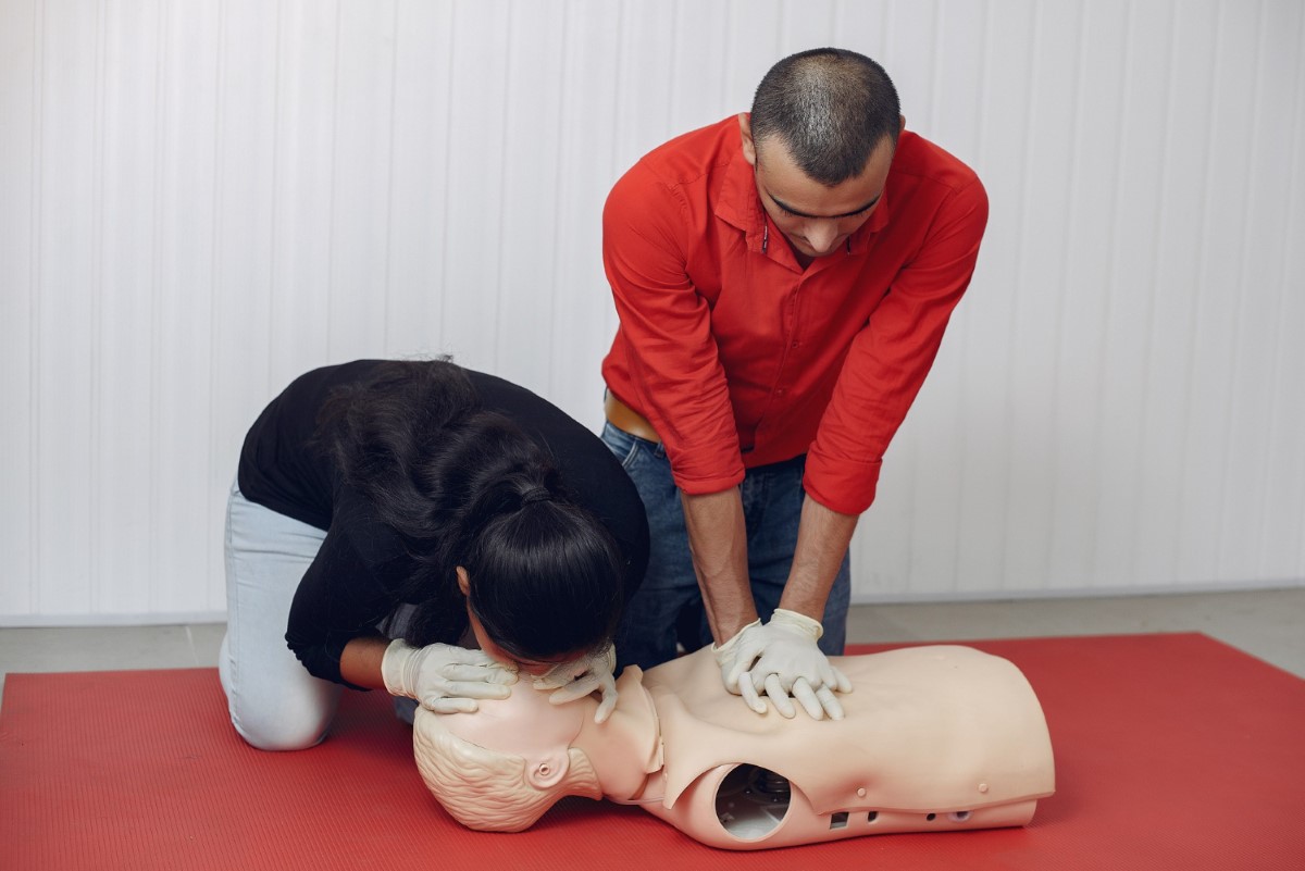 Hands-on practice of cardiopulmonary resuscitation (CPR) to enhance the ability to save lives during cardiac emergencies.