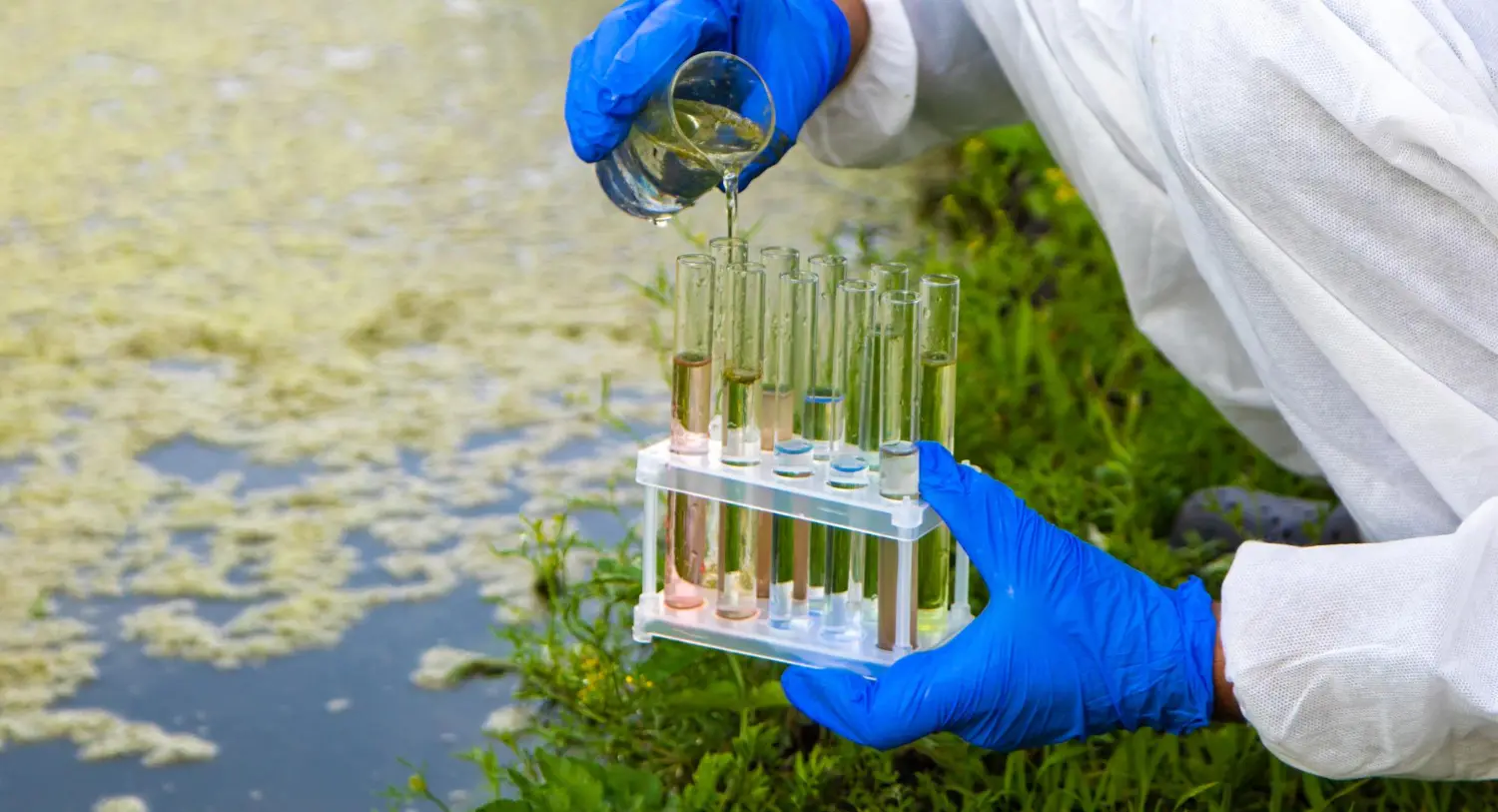 Monitoramento ambiental de agentes biológicos em área externa: análise de amostras para identificação de microrganismos patogênicos e avaliação de risco ocupacional indireto.