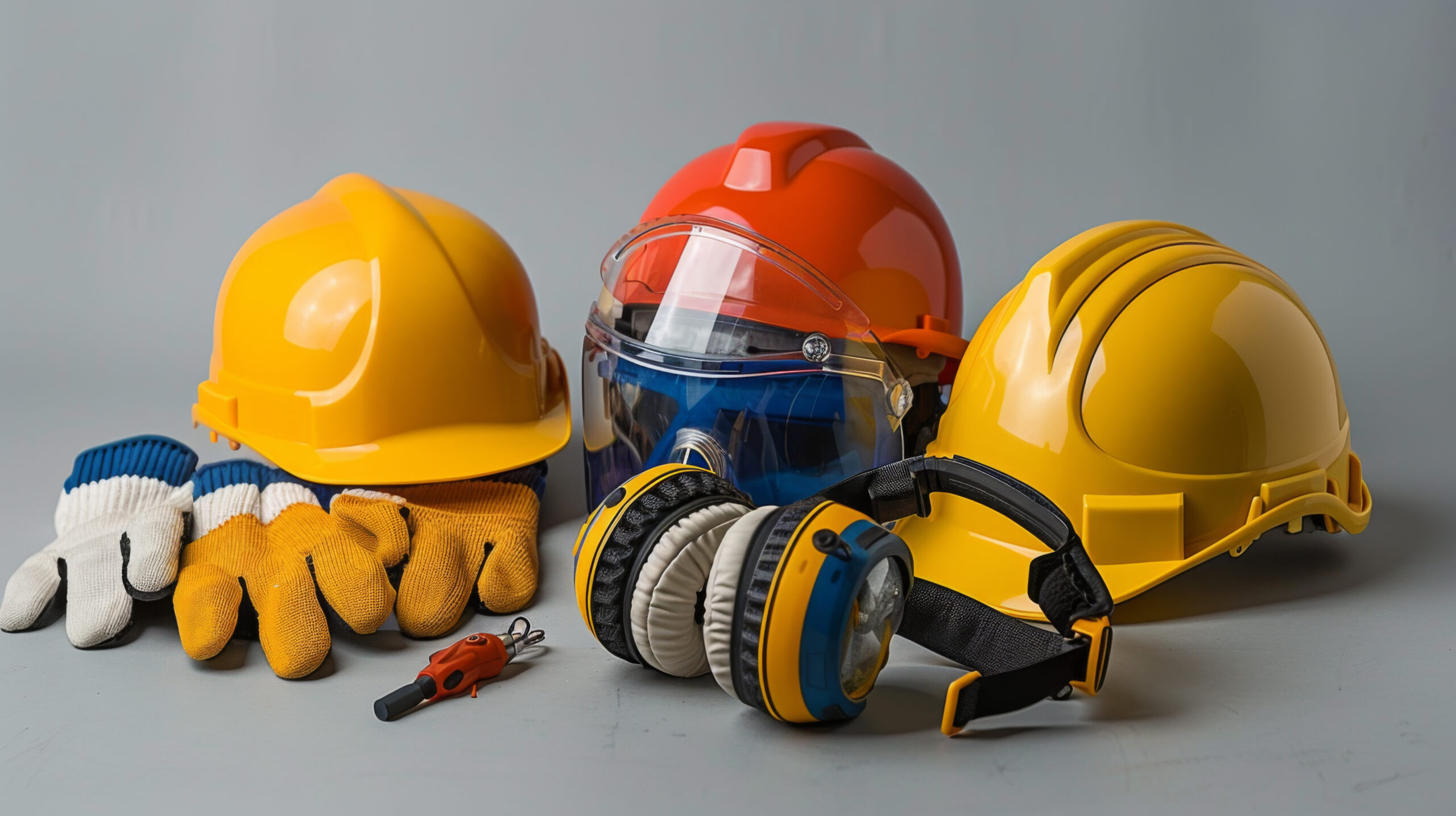 Conjunto de Equipamentos de Proteção Individual (EPIs) utilizados para controle de riscos ocupacionais e atendimento às exigências das normas de segurança do trabalho.
