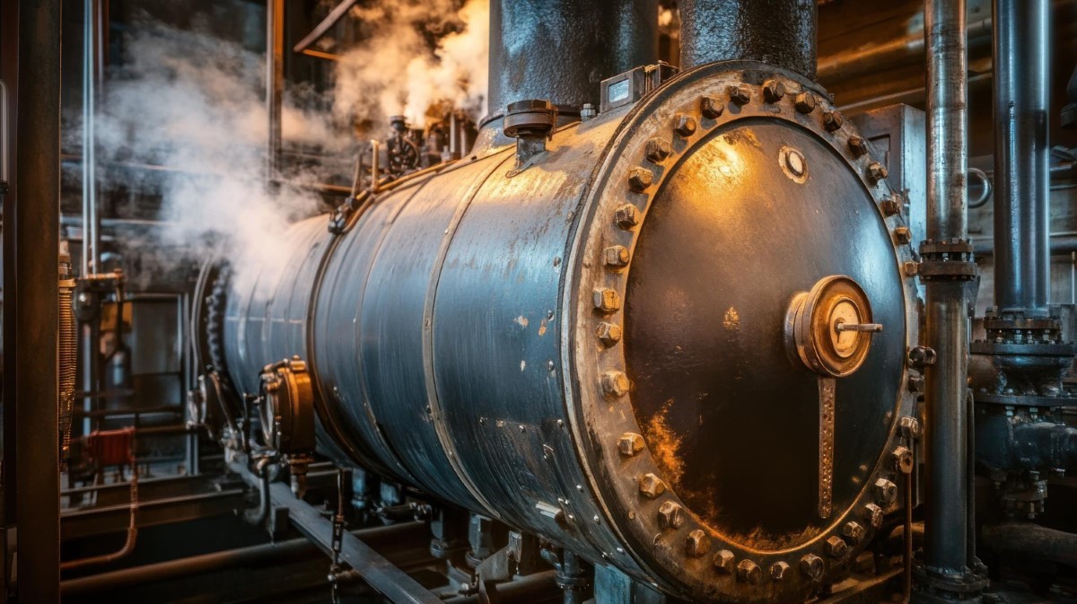 A integridade estrutural da caldeira depende do controle de pressão, temperatura e condições de operação.