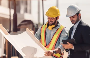 civil-engineer-and-construction-worker-manager-holding-digital-tablet-and-blueprints-talking-and-planing-about-construction-site-cooperation-teamwork-concept Curso PAR – Projeto Alteração Reparo NR 13