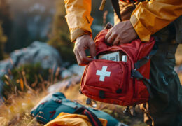 Kit primeiros socorros. - Curso de Primeiros Socorros