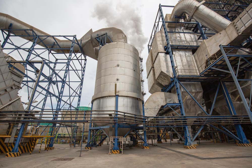 Imagem externa de silo de queimador de biomassa - Laudo de Queimador de Biomassa