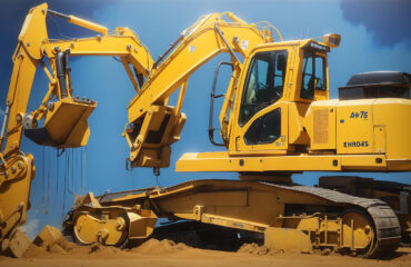 CAPA escavadora amarela Maquina telescópica de Escavadora. - Laudo Máquinas Telescópicas