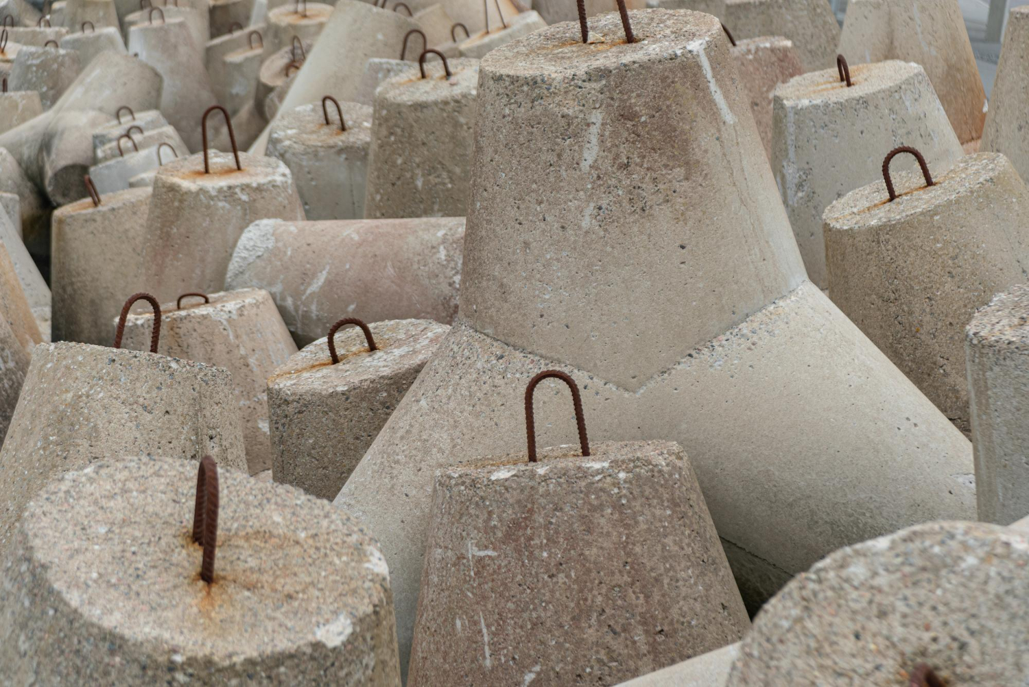 Imagem de empilhados de concreto - Laudo de concreto