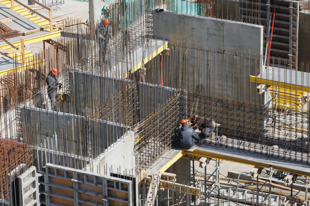 Estrutura senso preparada pra posteriormente receber concreto - Consultoria Controle Tecnológico Obras