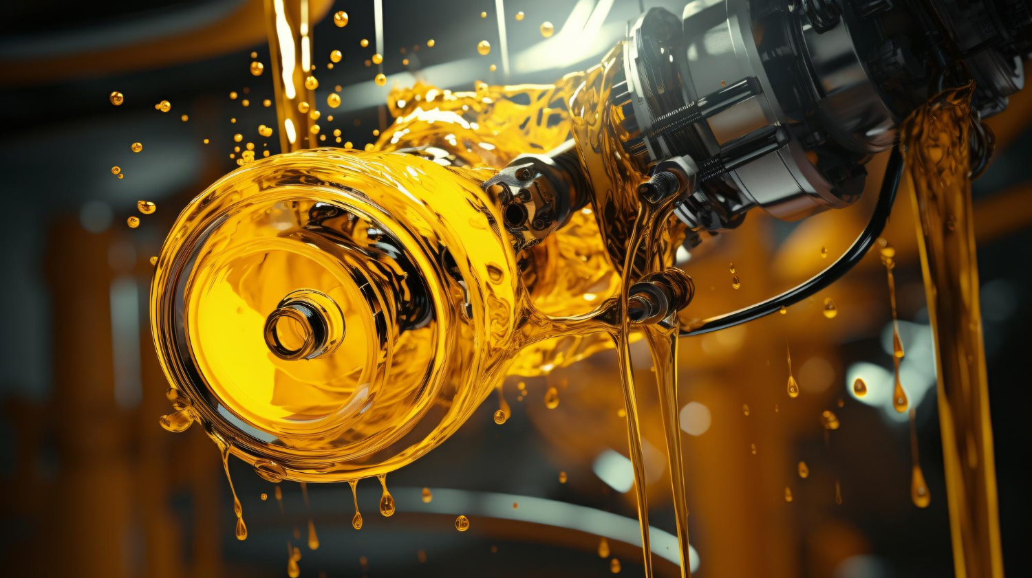 Viscosidade, aditivos, e metais em suspensão — tudo revelado na espectrometria de óleo. O que parece um banho dourado, na verdade, é uma análise forense em pleno movimento: performance ou falha iminente? - Curso Espectrometria Óleo Graxa.