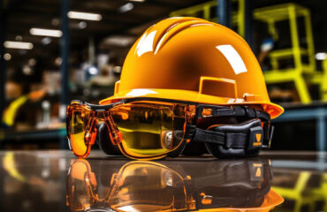 EPIs prontos para uso capacete óculos e abafador proteção essencial conforme NR 06 EPIs prontos para uso: capacete, óculos e abafador, proteção essencial conforme NR 06. - Curso NR 06 em Mandarim.