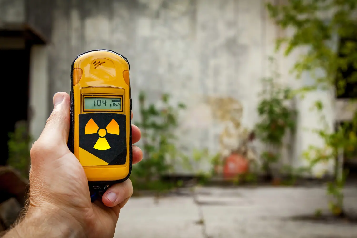 Inspeção de área potencialmente contaminada com radiação ionizante