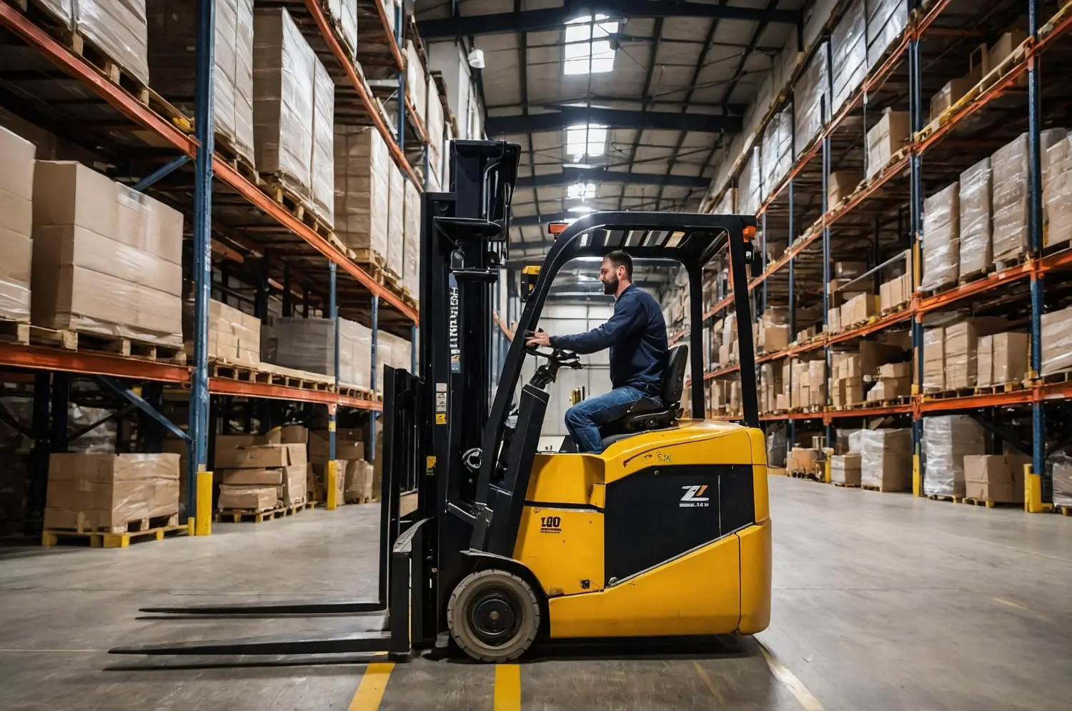 Transporte de pallets e otimização do fluxo interno.