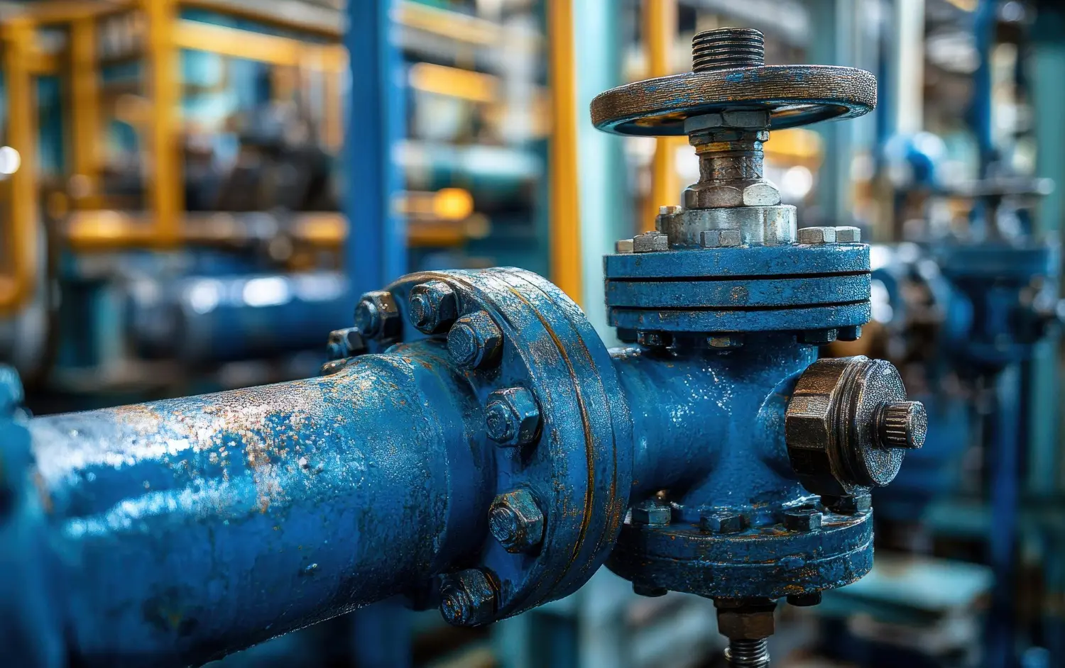 Inspeção visual antes da abertura técnica do flange