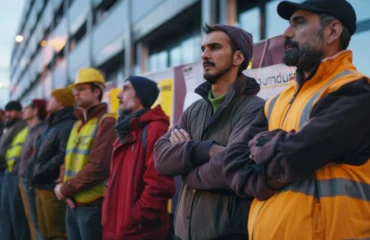 3 Eine Gruppe von Mitarbeitern bei einem externen Treffen verdeutlicht die Notwendigkeit von Integration, Risikokommunikation und vorbetrieblicher Abstimmung im Rahmen der regulierten Ausbildung.