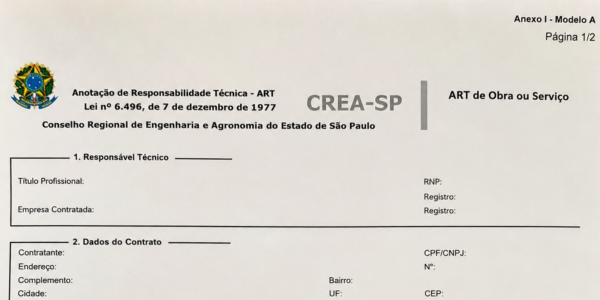 A ART representa a formalização da responsabilidade técnica do profissional perante o CREA, vinculando legalmente o responsável às atividades descritas no escopo do serviço executado. A ART representa a formalização da responsabilidade técnica do profissional perante o CREA, vinculando legalmente o responsável às atividades descritas no escopo do serviço executado.