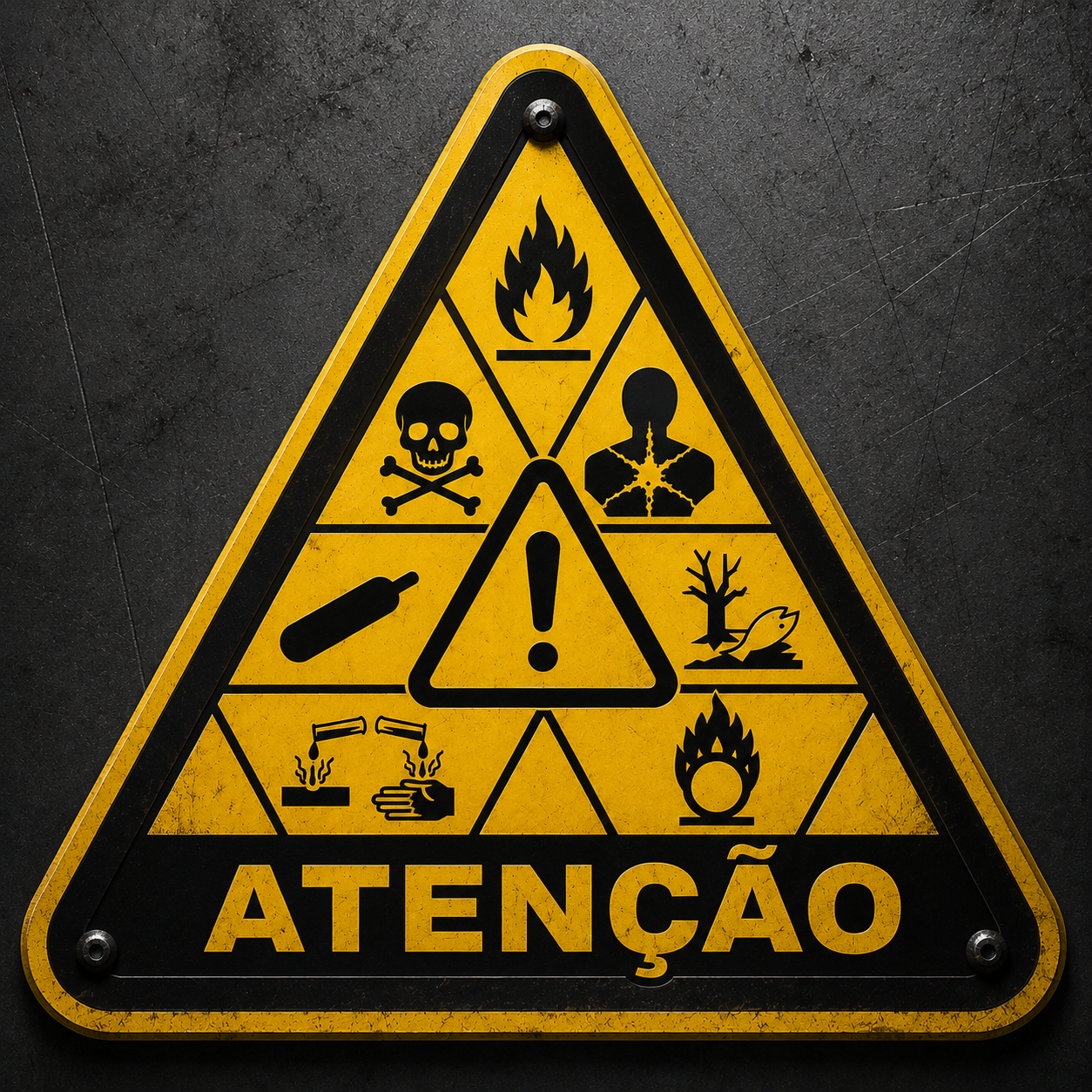 A identificação correta dos perigos é o primeiro passo para o gerenciamento seguro de produtos e resíduos químicos.