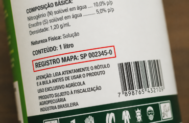 Registro MAPA em Rótulo de Produto O número de Registro MAPA no rótulo identifica que o produto atende às exigências de registro estabelecidas pelo Ministério da Agricultura e Pecuária para sua categoria.