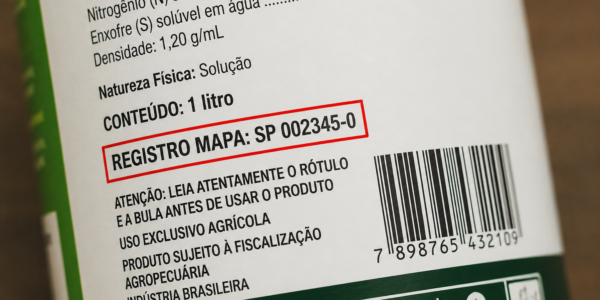 Registro MAPA em Rótulo de Produto O número de Registro MAPA no rótulo identifica que o produto atende às exigências de registro estabelecidas pelo Ministério da Agricultura e Pecuária para sua categoria.