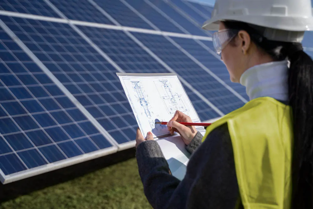 Inspeção detalhada das conexões e estrutura para garantir a segurança e a durabilidade do sistema - Laudo de Sistema de Aquecimento Solar