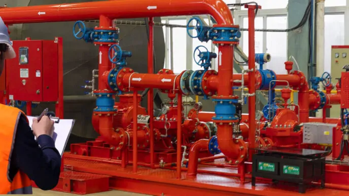 Teste de Desempenho da Bomba Diesel de Sprinklers